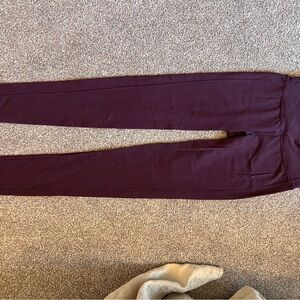 Athleta XS Burgundy leggings